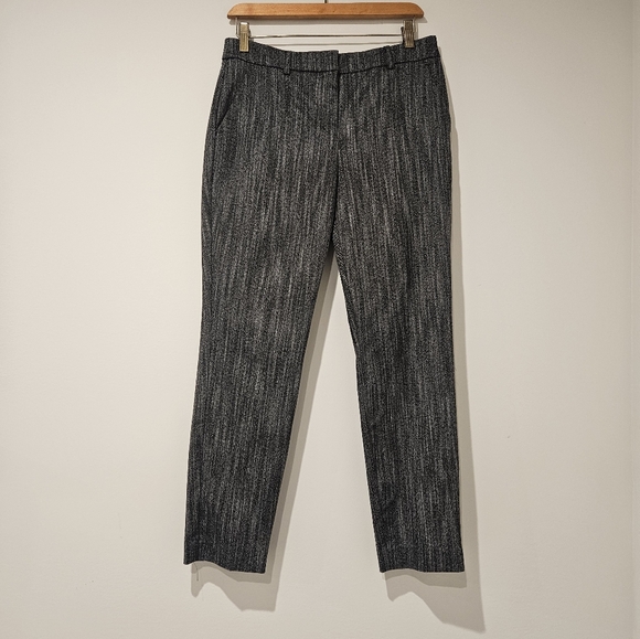 Express Women's Columnist Mid Rise Ankle Pants, Size 6, Black And Gray - Picture 1 of 6
